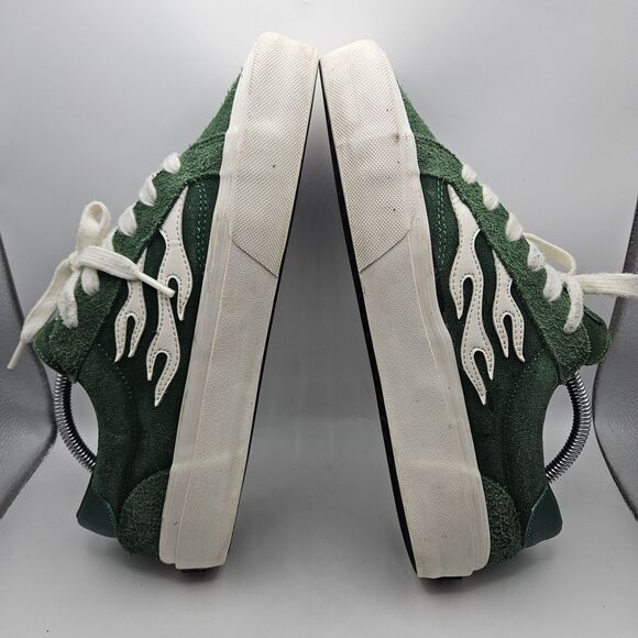 Straye Mens Logan Green White Suede Skater Grunge Punk Skateboard Shoe M9/W10.5 main image 9